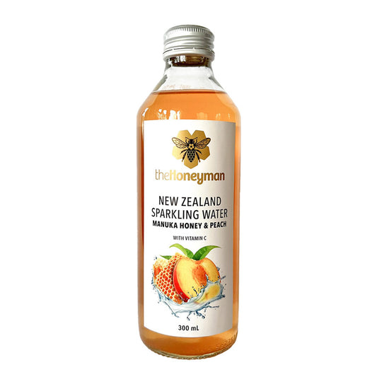 Honeyman Manuka Sparkling Water Peach 300ML (2 bottles)
