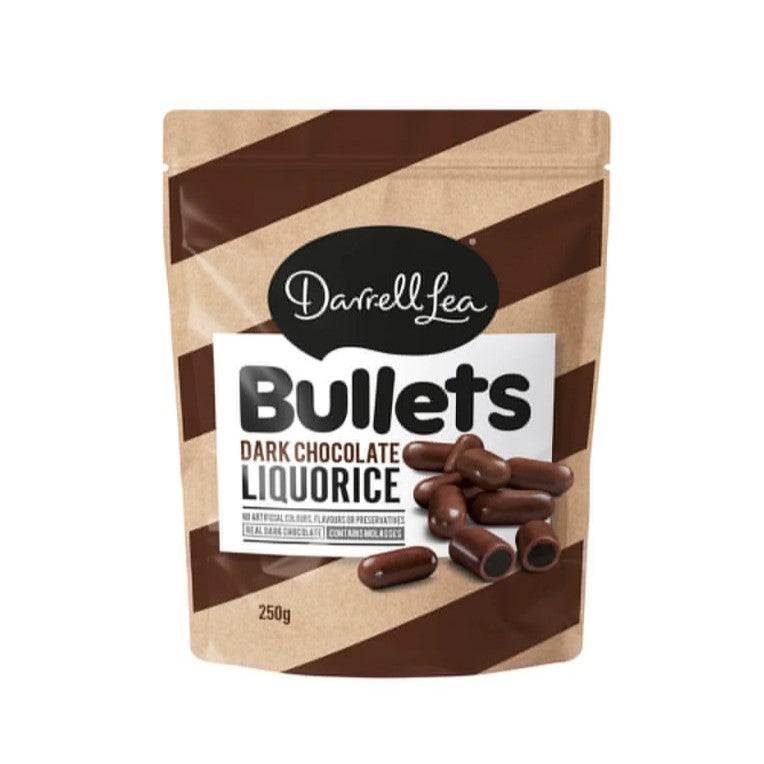 Darrell Lea Chocolate Liquorice Bullets 250g