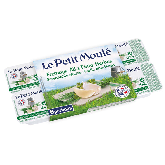 Paysan Breton Le Petit Moule Garlic & Herb Spreadable Cheese 100g