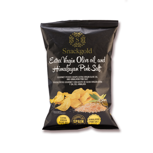 Snackgold Extra Virgin Olive Oil & Himalayan Pink Salt Chips 40g