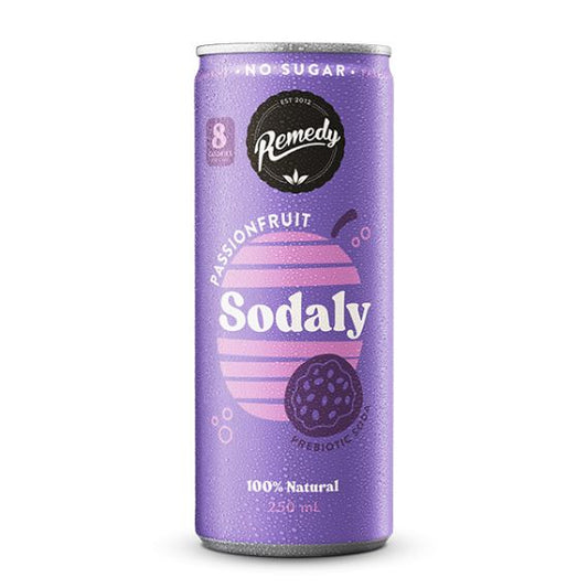 Sodaly Prebiotic Passionfruit Soft Drink 250ml