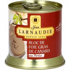 Jean Larnaudie Block of Duck Foie Gras with Port 190g