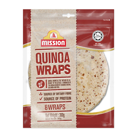 Mission Wraps Quinoa 360g (8pc)
