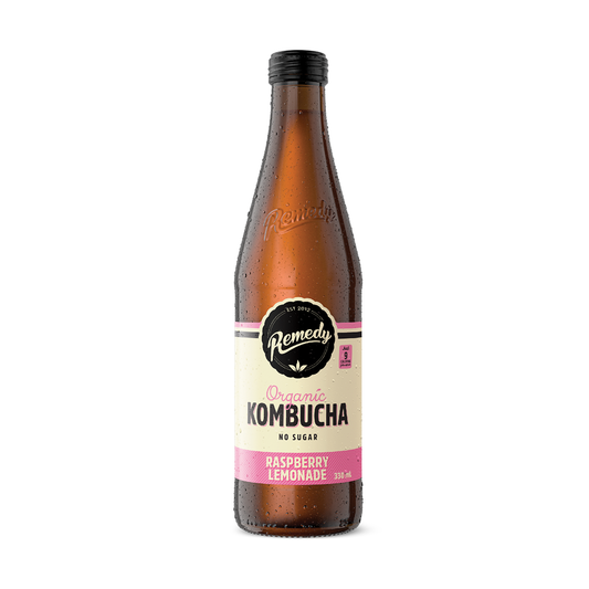 Remedy Organic Kombucha Raspberry Lemonade 330ml