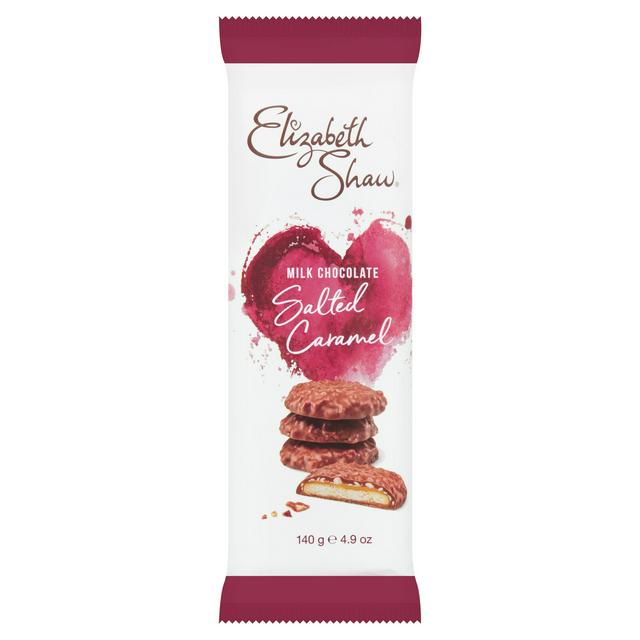 Elizabeth Shaw Salted Caramel Milk Chocolate Crisp Biscuit 140g