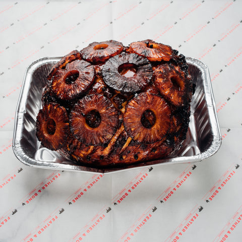 Cooked Pineapple Honey Glazed Ham Bundle(Feeds 10-12 People)