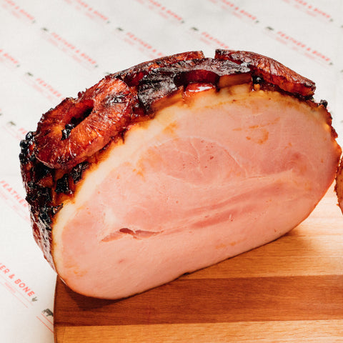 Smoked Pineapple Honey Glazed Ham Bundle(Feeds 4-6 People)