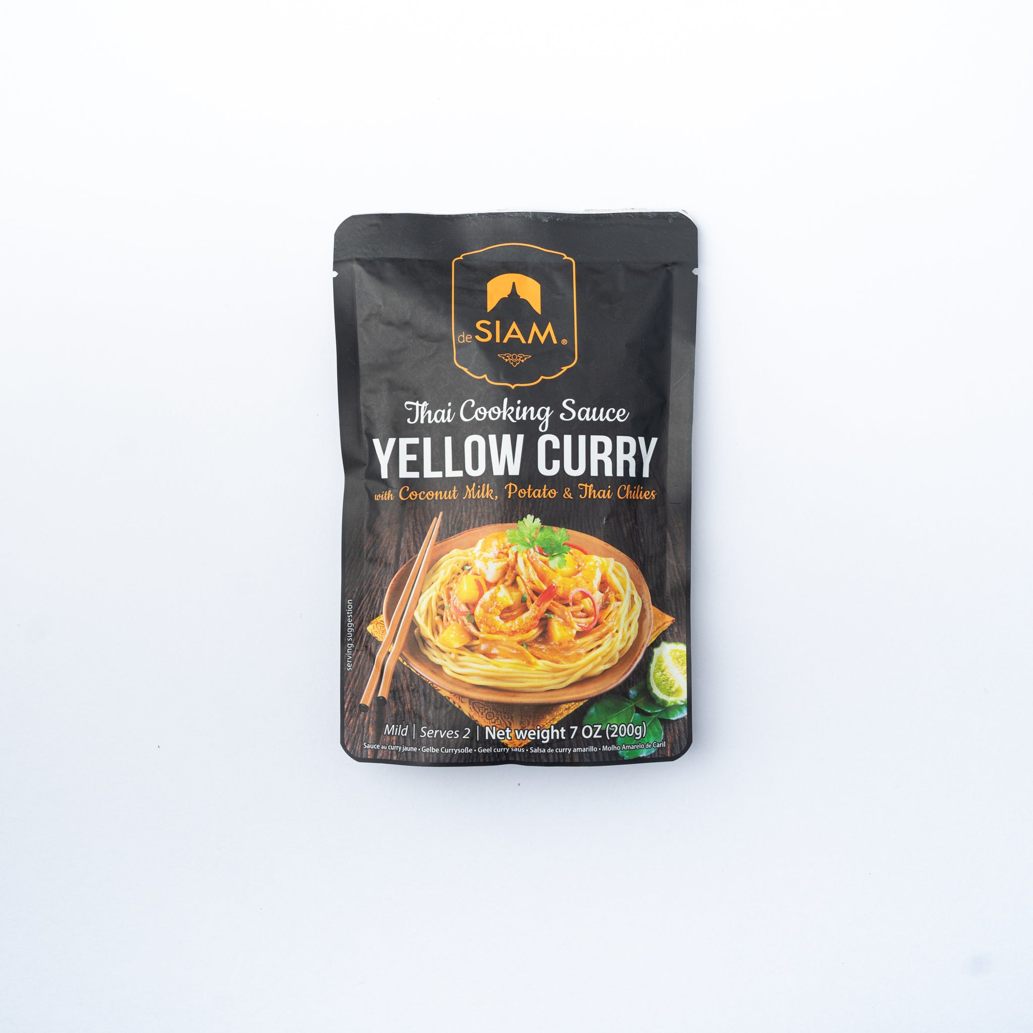 De Siam Thai Cooking Sauce Yellow Curry 200g