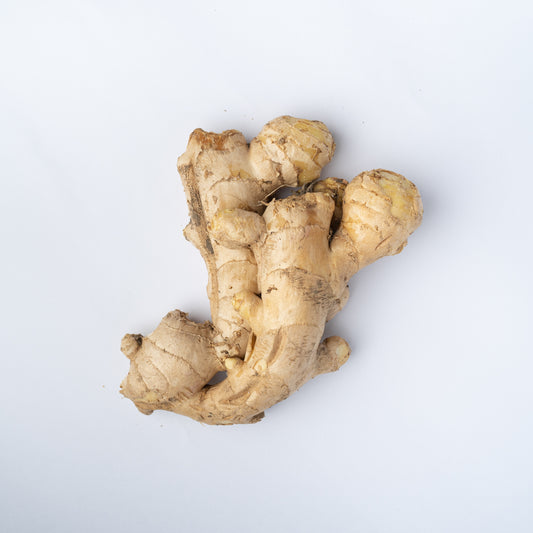 A knobbly bit of ginger about the size of a hand.