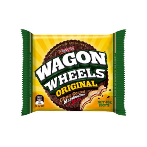 a packet with one Arnott's Wagon Wheel
