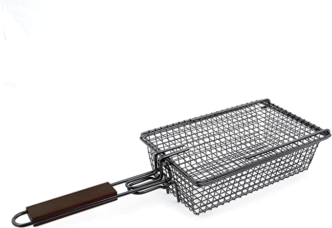 The Grilling Enthusiast Deluxe Non Stick Grill Flip Basket