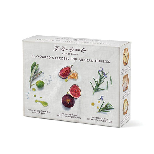 The Fine Cheese Co. Flavoured Crackers for Artisan Cheeses Selection Box 375g